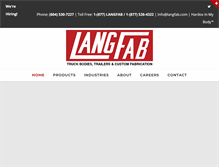 Tablet Screenshot of langfab.com